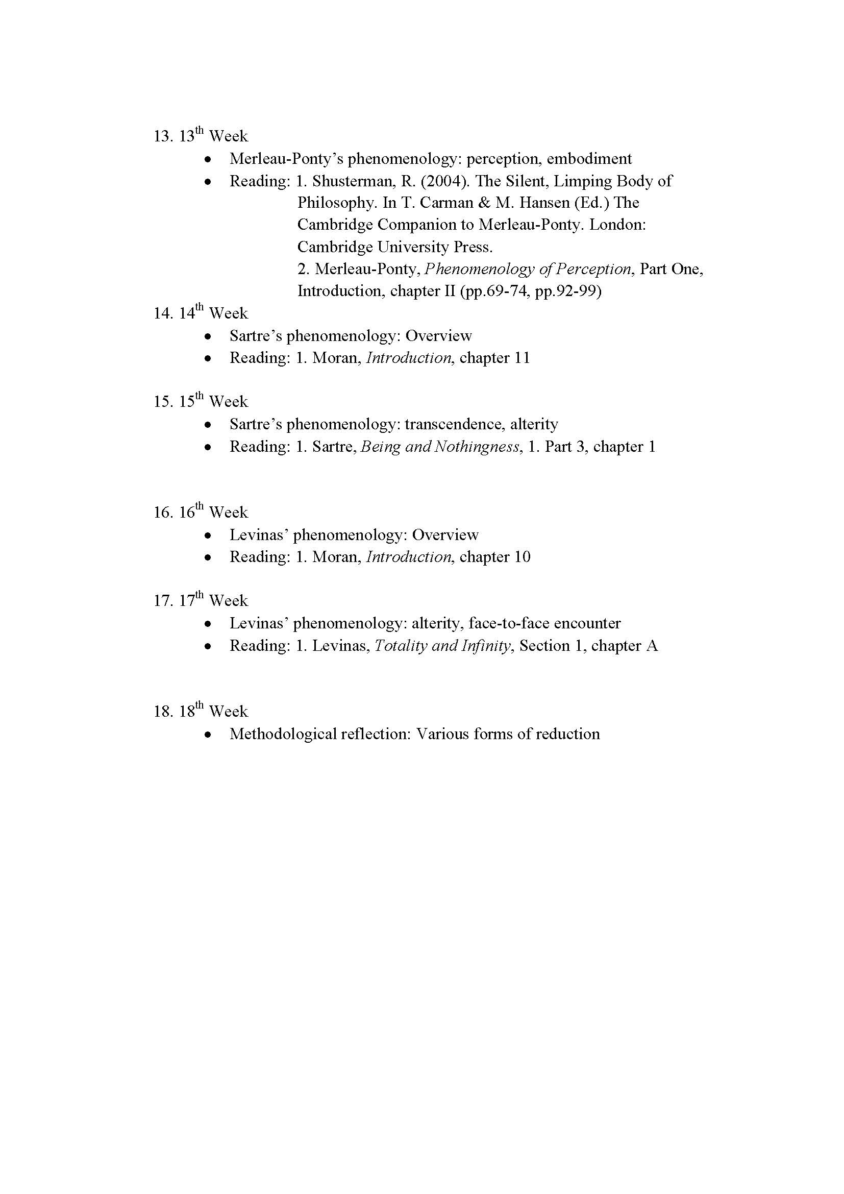 Introduction to Phenomenology